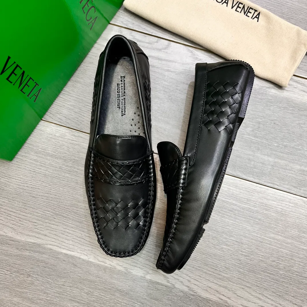 Factory price 420💵BV new men's shoes original replica👉👉High-end men's casual beanie shoes/💞driving shoes! 🔊Upper imported cowhide woven, ☑️Sheepskin lining, one-step design, light and smart ☮☮Suitable for all kinds of travel, exclusive new style, real shot, size 38-44, (45 can be customized)